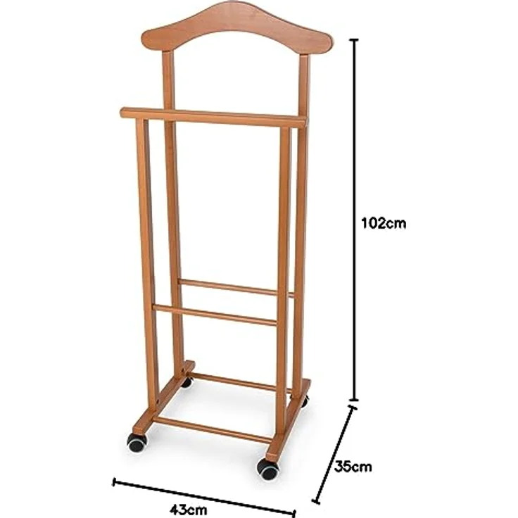 Arredamenti Italia Herrendiener für Schlafzimmer ATRI, Holz - Farbe: Kirsche Holz AR-It il Cuore del Legno“ – Bild 8