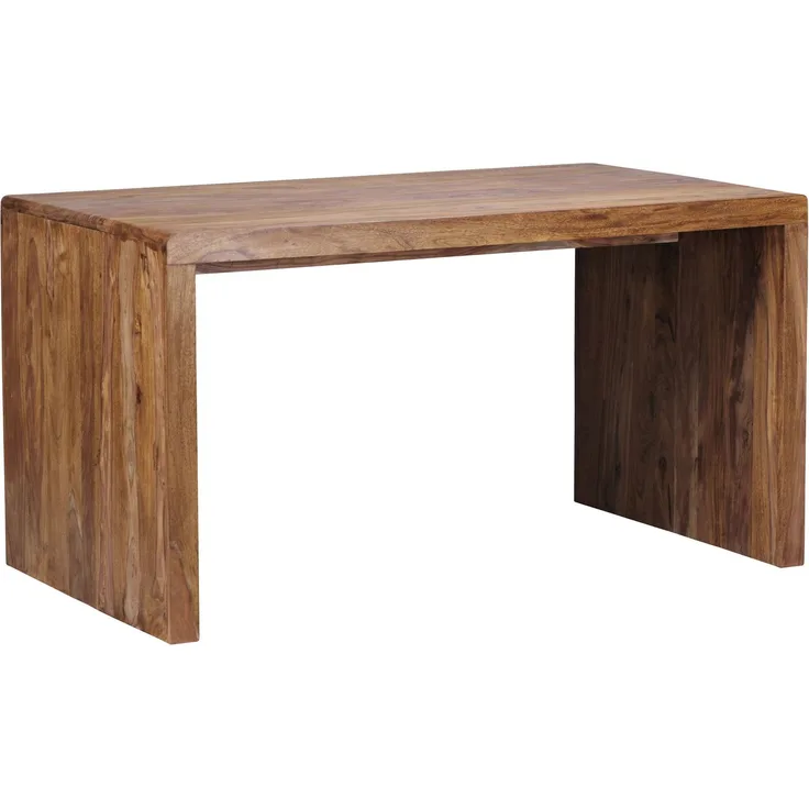 Wohnling 'Boha' Schreibtisch, Sheesham Massivholz natur, 140 x 80 x 76 cm