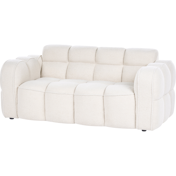 Sofa 2-Sitzer UTANA Bouclé Cremeweiß – Bild 5