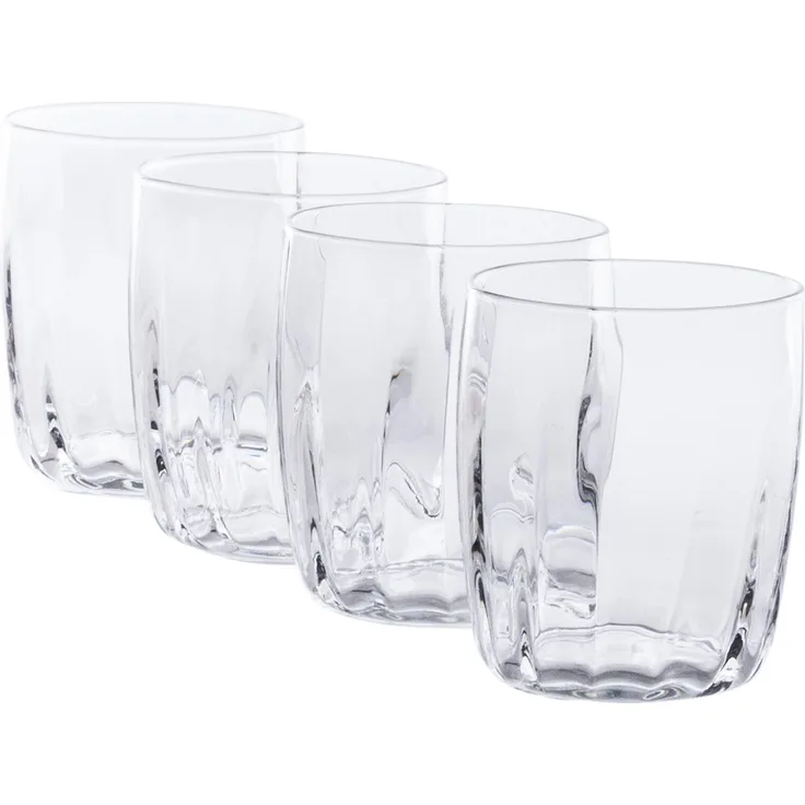 4x Incontri Wasserglas I 300ml I Klarglas I Bormioli Rocco I Ø 7,7 cm