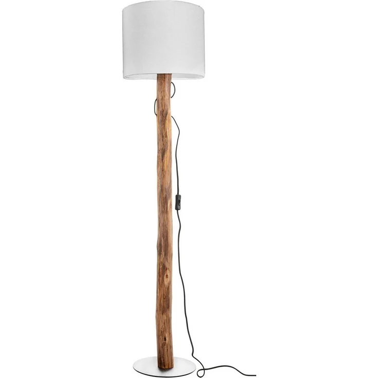 NOWA Stehlampe NORIN, ohne Leuchtmittel, Stehleuchte, Holz, naturgewachsen, Textil, Wohnbereich, Flur – Bild 3