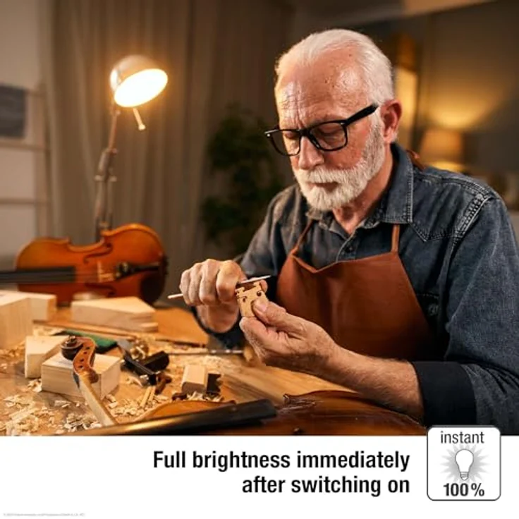 hellum LED Glühbirne E27 mit 2,2W als Ersatz für Glühbirne 25W, Mini Globe 250 Lumen 2700 Kelvin warmweiß, LED Glühlampe in klar für E27 Beleuchtung, 5 Stück 220407 – Bild 4