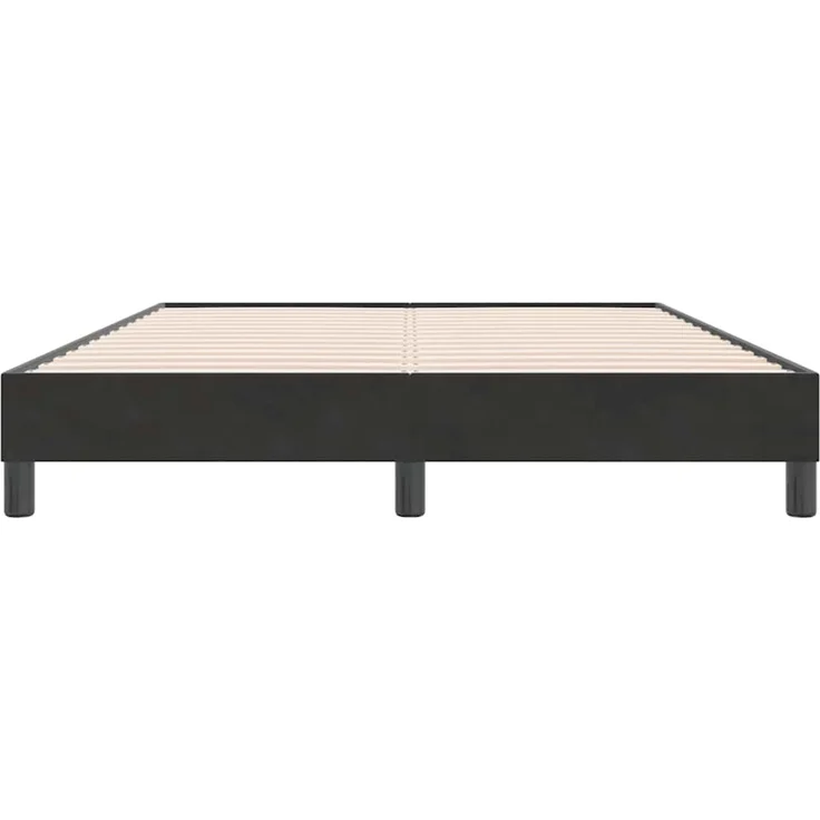 vidaXL Boxspringbett ohne Matratze Schwarz 140x220 cm Samt 3315875 – Bild 5