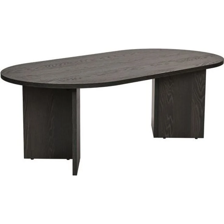 Elegant Coffee Table, Lumiere Black, 119 x 60 x 40 cm | 100% Melamine Coated Particle Board, 18 mm Thick | Stylish & Functional for Modern Living Spaces – Bild 4