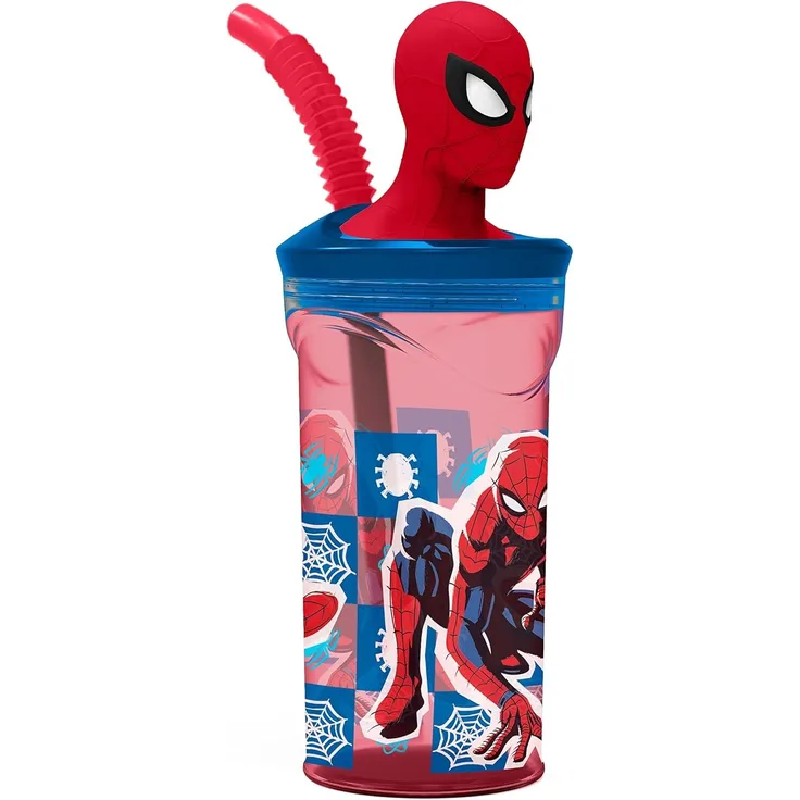 Spider-Man - Trinkbecher mit 3D-Figur - 360 ml