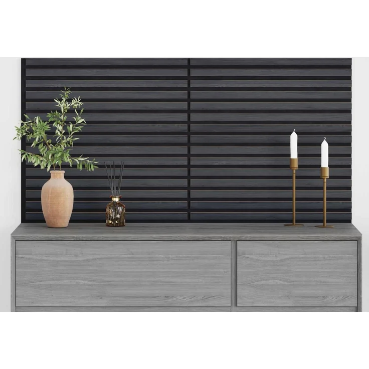 vidaXL Wandpaneele 2 stk. 60,5 x 60 cm Anthrazit 42046450 – Bild 3