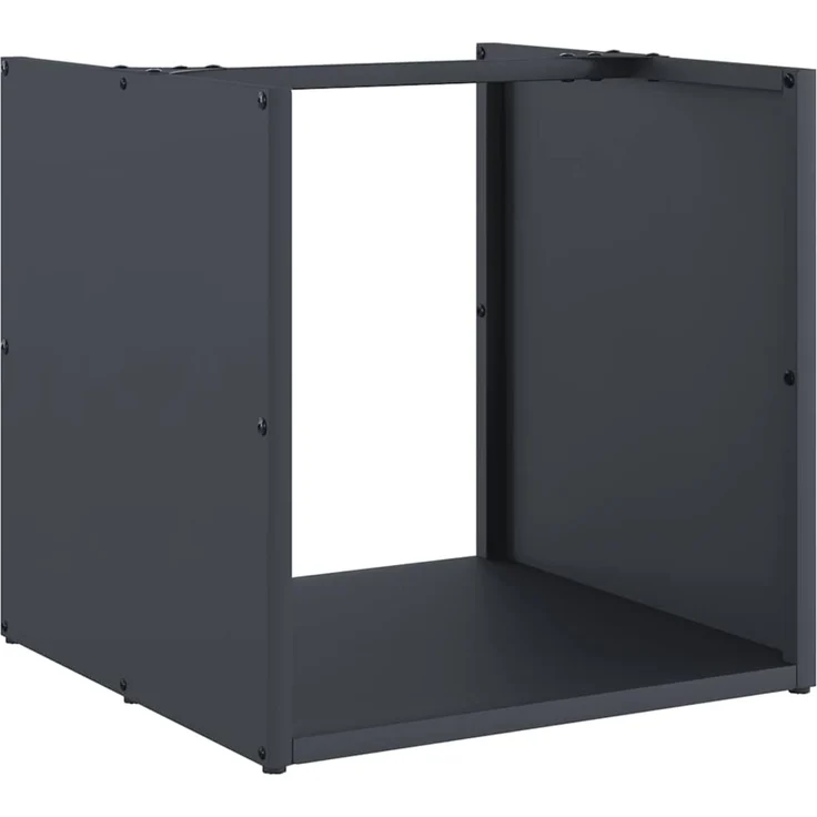 vidaXL Brennholzregal Anthrazit 40x40x40 cm Kaltgewalzter Stahl 864239 – Bild 2