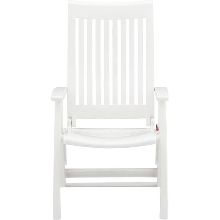 Kettler Roma Klappsessel - verstellbarer Gartensessel aus Kunststoff - weiß – Bild 3