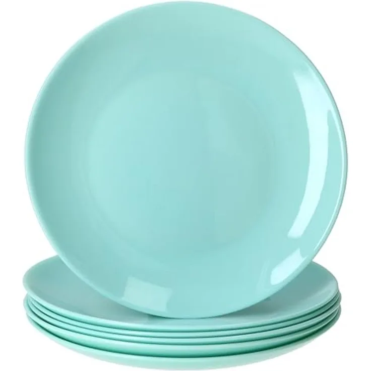MamboCat Frühstücksteller MamboCat 6x Mint Kuchenteller Ø 19 cm Glas flache Teller Dessert