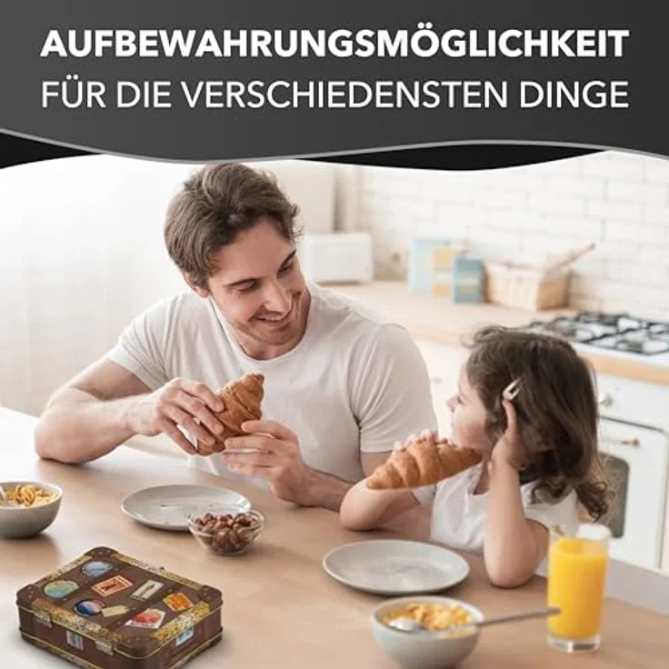 MediMuc Keksdose Koffer Dosen Auswahl, Koffer Vintage – Bild 4