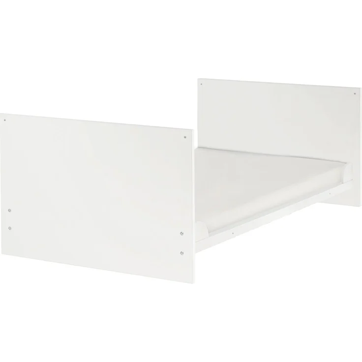 roba Gitterbett 'Anton' 70 x 140 cm - 3-fach höhenverstellbar - 3 Schlupfsprossen - umbaubar - Weiß – Bild 2