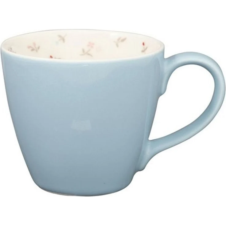 Greengate Tasse Junia Tasse pale blue inside 0,35l, Steingut – Bild 3