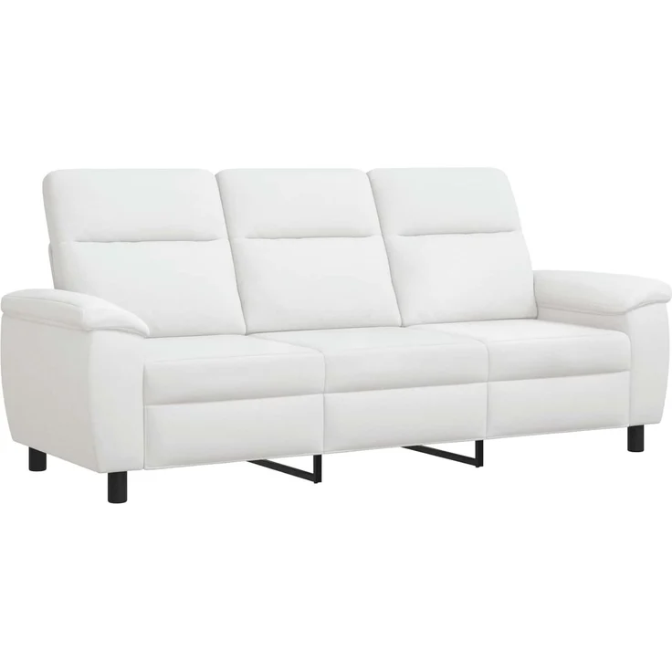 vidaXL Sofa Weiß 214 x 90 x 95 cm Stoff 42040975 – Bild 2