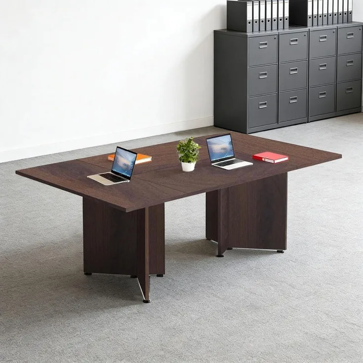 Konferenztisch 360 cm x 80 cm x 74 cm (180 cm x 2) Dark Brown