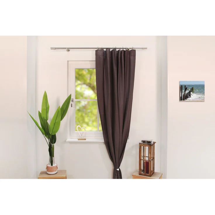 Deco-Raum® Gardinenstange Zylinder 25mm 1-läufig | Länge: 570cm | Material: Metall | Farbe: – Bild 7