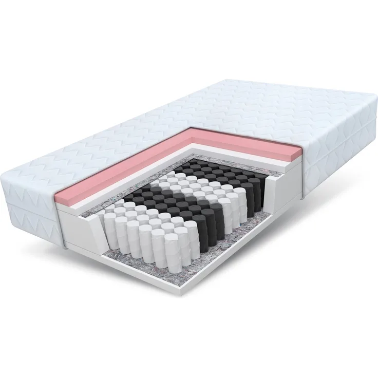 Matratze 160x200 Taschenfederkern Visco Memory 7 Zonen MEMORY 24 cm Bett H2 H3