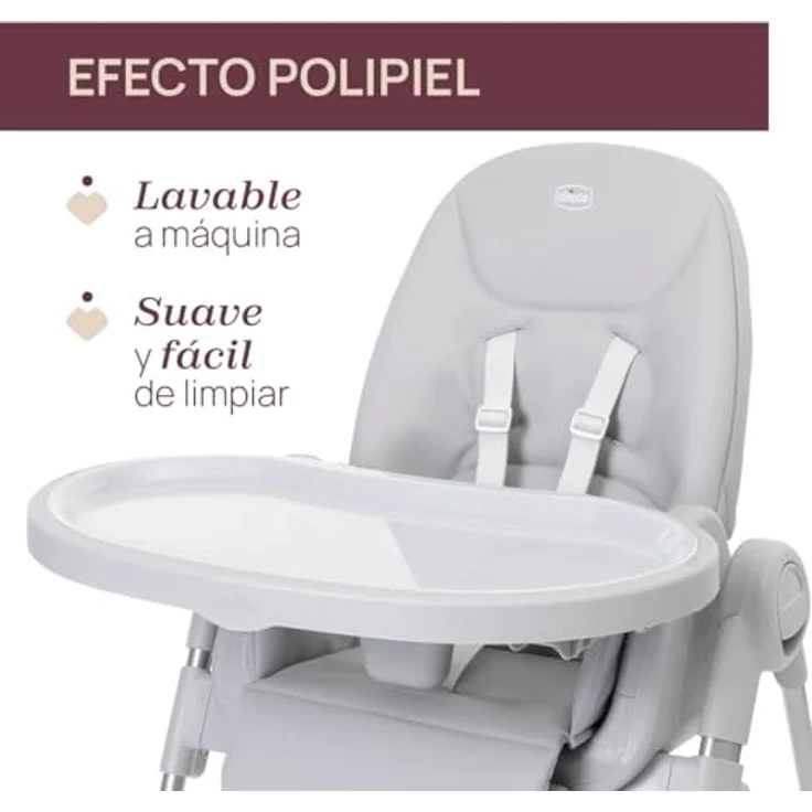 Chicco Polly Armonia Hochstuhl - Steel Grau – Bild 5