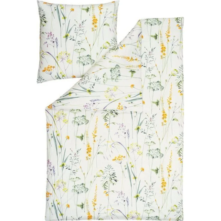 Estella Bettwäsche Bettwäsche "Melis", Jersey, 2 teilig, Interlock-Jersey Blumen – Bild 4