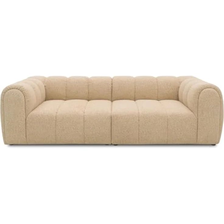 DOMO. collection Sofa 800 020, 3-Sitzer Bigsofa mit Taschenfederkern, 3er Couch, Modulsofa, Polstergarnitur, 118 x 254 x 69 cm (BxTxH), beige – Bild 6