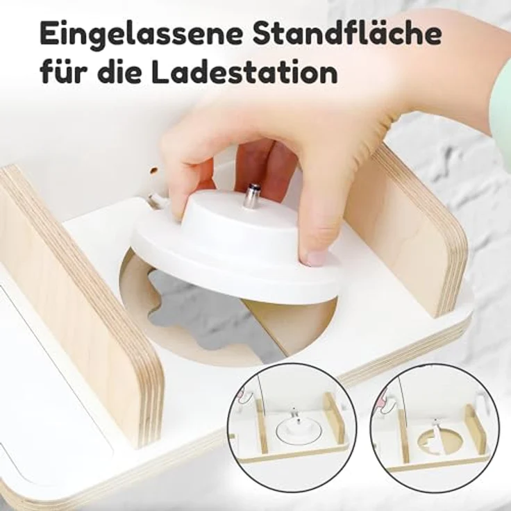 stadtecken Holzregal für Musikbox I passend für die Toniebox und ca. 35 Tonies I Perfekte Aufbewahrung im Kinderzimmer I zum Aufstellen oder Aufhängen (Tiere) – Bild 8