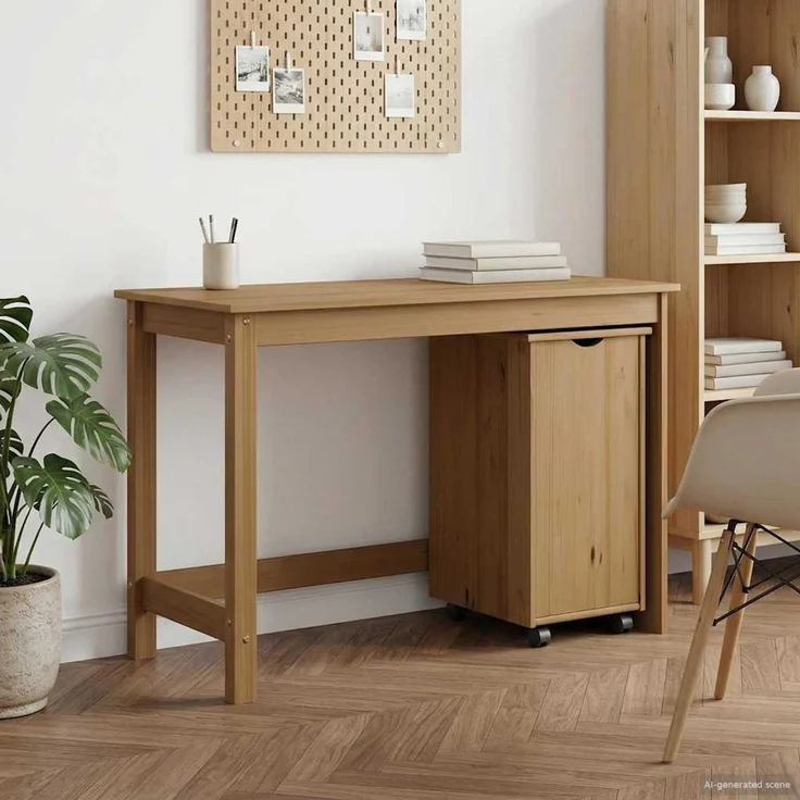 vidaXL Schreibtischschrank-Set MOSS 2 stk. Honigbraun 112 x 50 x 75 cm 3438780 – Bild 1