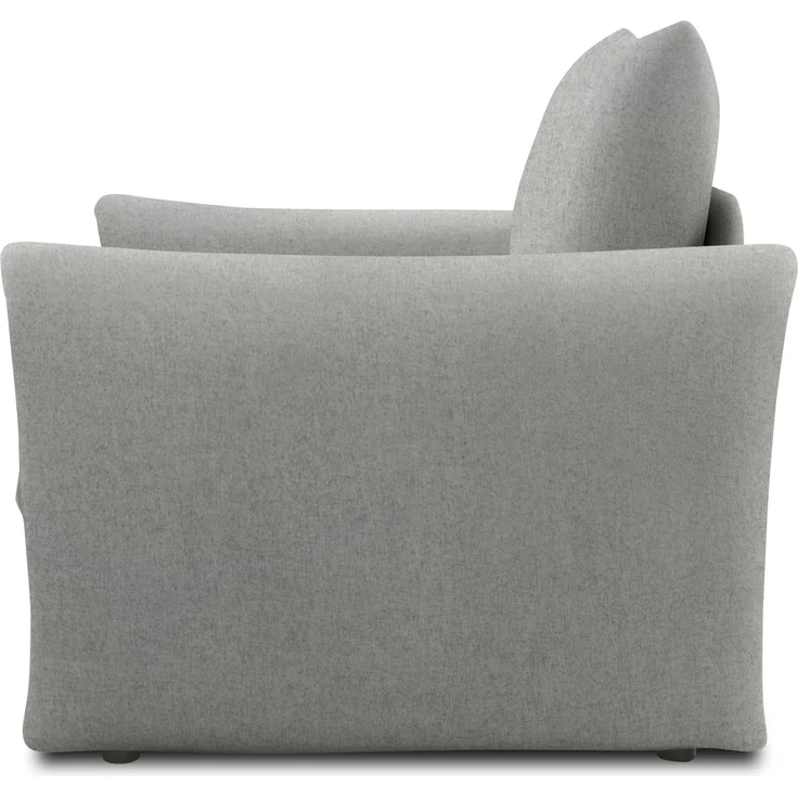 DOMO. collection Sessel 700023, Polstersessel, Schlaffunktion, Federkern, Füße mit Filzgleitern, Armsessel, Cocktailsessel, Loungesessel, 105 x 100 x 95 (BxTxH), grau – Bild 4