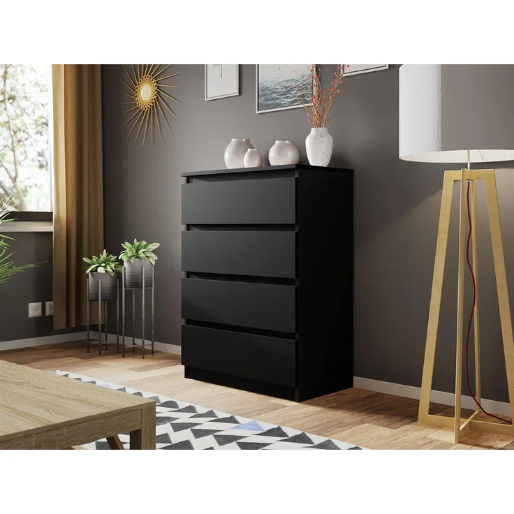 Mirjan24 Kommode Malwa M4, Schwarz