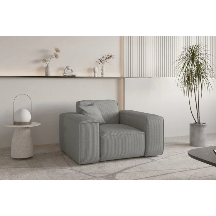 Sessel Designersessel CELES PREMIUM in Stoff Scala Grau – Bild 1