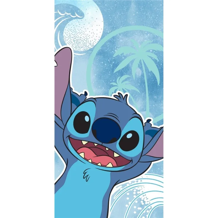 Disney Stitch Strandtuch Baumwolle 70 × 140 cm für Urlaub und Strand