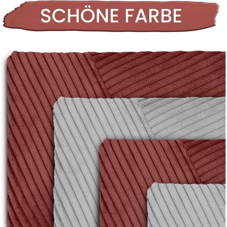 Amilian Kissenhüllen - 4er Set Kissenbezug, Kissenbezüge - Zierkissenbezüge, (4 Stück), 40x40 cm, Kissenhülle für Sofakissen, Dekokissen, Zierkissen, Kissen – Bild 1