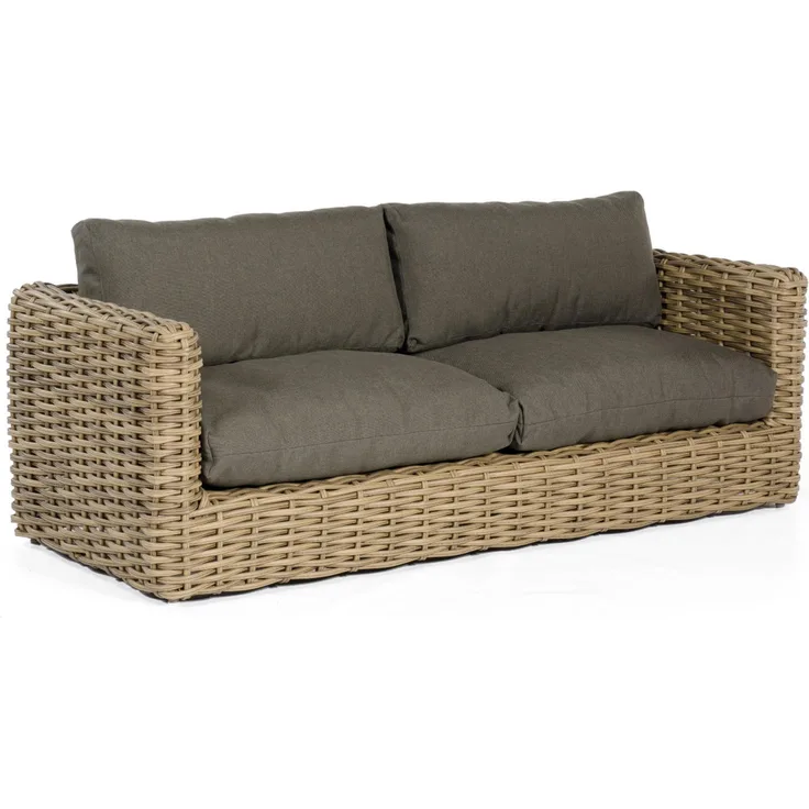 Sonnenpartner Loungesofa Sands Aluminium mit Polyrattan Light Oaks Lounge-Sofa