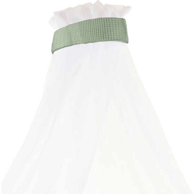 babybay Himmel Waffelpiqué mit Band passend für alle Modelle bis 96 cm Länge, jadegrün – Bild 4