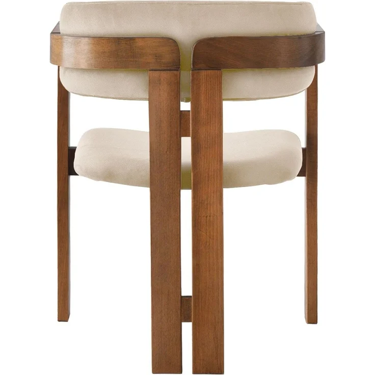 Skye Decor 'CO - 013' Stuhl, Walnuss / Beige, 58 x 76 x 49 cm – Bild 4