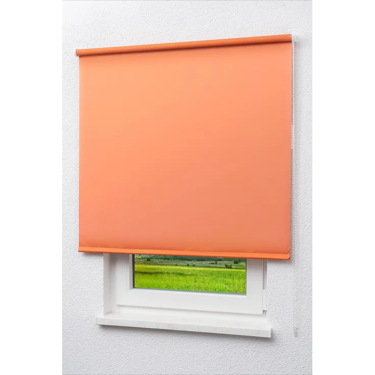Lysel Outlet - Verdunkelungsrollo Shiny Rotorange, (B x H) 102.50cm x 175cm in orange/rotorange