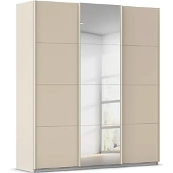 Rauch Möbel KULMBACH, Schwebetürenschrank, Farbe Beige, Breite 203 cm