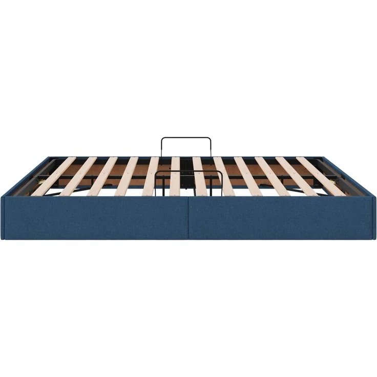 vidaXL Ottoman Bettgestell mit Speicher Blau 180 x 200 cm Stoff 3442843 – Bild 8