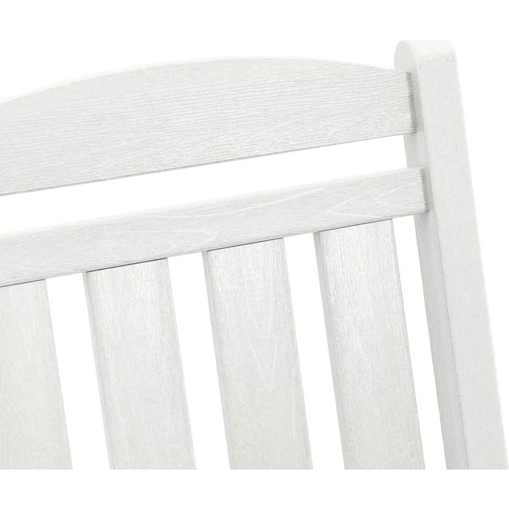 vidaXL Schaukelstuhl für den Garten Weiß 92 x 70 x 108cm HDPE 42006613 – Bild 8