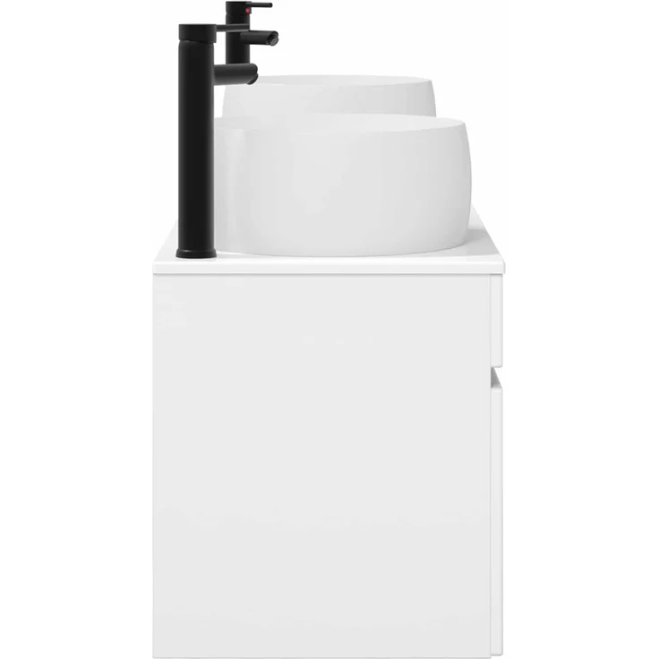 vidaXL Badezimmerschrank-Set 3 stk. Hochglanz Weiß 157 x 44,5 x 80 cm 3405771 – Bild 6