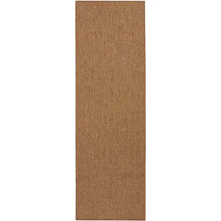 Flachgewebe Läufer Nature Naturbraun in Sisaloptik - 80x350x0,5cm