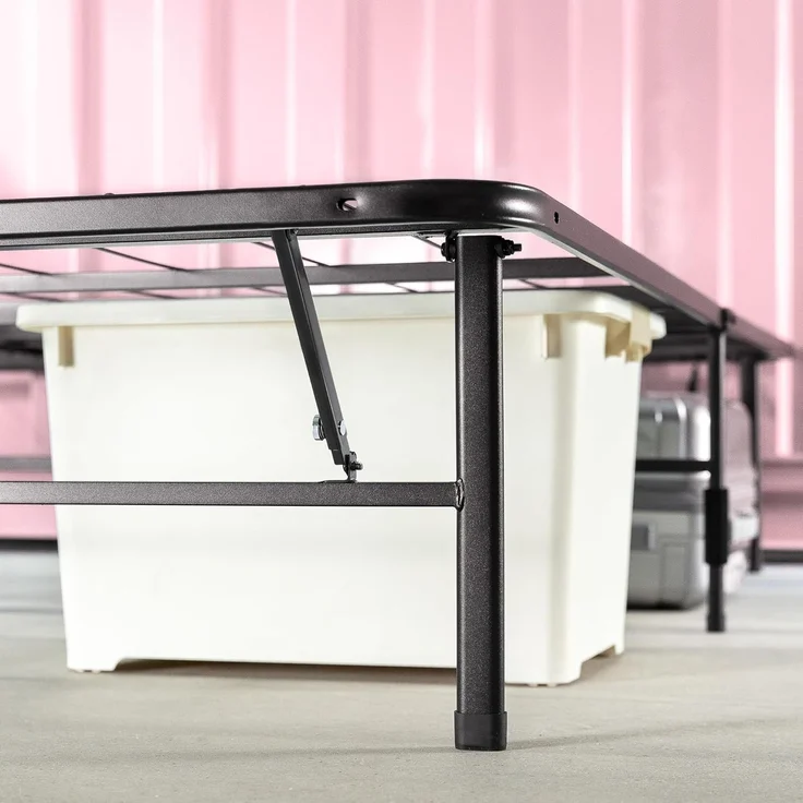 Zinus Shawn 35. 5CM SmartBase Plattform Bed Frame, Black, 140 x 190 x 35,5 cm – Bild 6