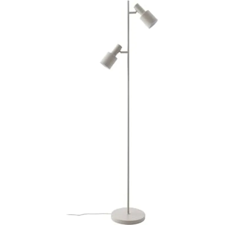 Lindby Stehlampe Ovelia, Metall, Creme IP20, 2 x 15 W LED