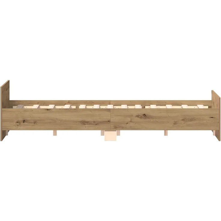 vidaXL Bettgestell ohne Matratze Artisan-Eiche 140x200cm Holzwerkstoff 3328741 – Bild 7