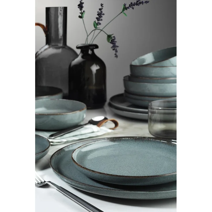 Hermia Concept Geschirr-Set Kütahya Porselen (16-tlg), 4 Personen, Porzellan, 4 Unterteller, 4 Speiseteller, 4 Dessertteller,4 Schalen – Bild 2