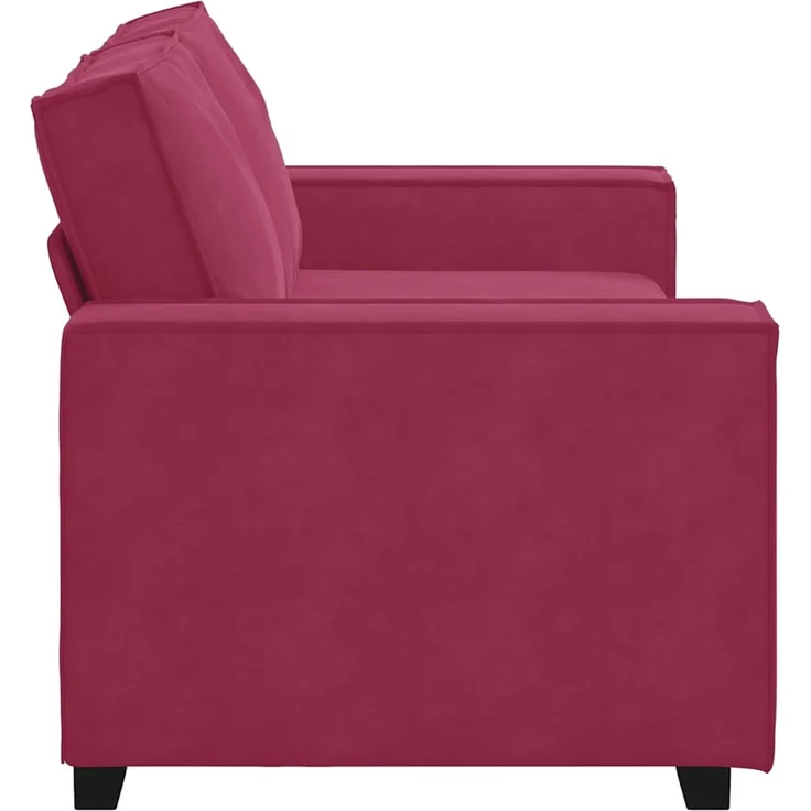 vidaXL 2-Sitzer-Sofa Weinrot 180x78x84 cm Samt 4105024 – Bild 4