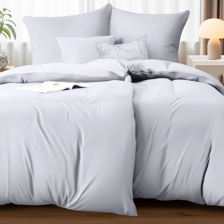 Utopia Bedding Bettwäsche 135x200 4teilig - Mikrofaser 2 Bettbezug 135x200 cm + 2 Kissenbezüge 80x80 cm - Weiß – Bild 6