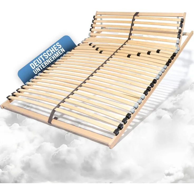 Coemo Lattenrost ERGO K 7-Zonen 120x210 cm Kopfteil verstellbar, Selbstbausatz