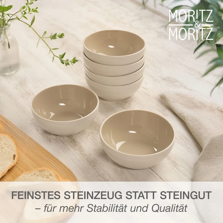 Moritz & Moritz CAVO Müslibowl 6er Pack - Sand – Bild 4