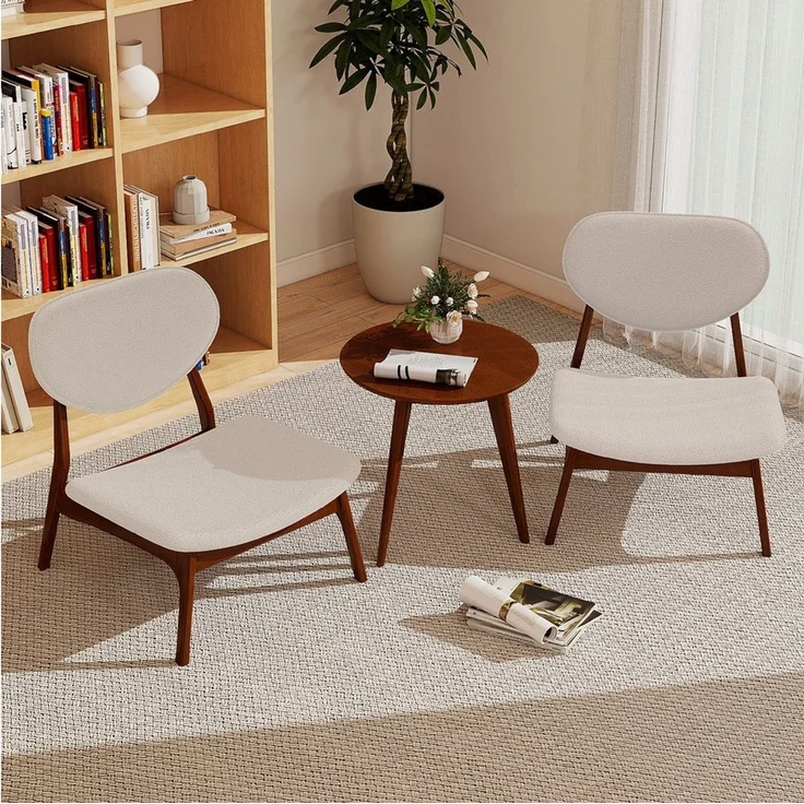 COSTWAY Relaxsessel (3-St), mit Beistelltisch, Loungesessel Set gepolstert – Bild 1