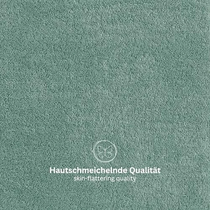 Schöner Wohnen Duschtuch SW-Cuddly, 70x140 cm, saugfähig, schnelltrocknend, Oeko-Tex® Standard 100, grün/mintgrün/pastellgrün/salbeigrün – Bild 2