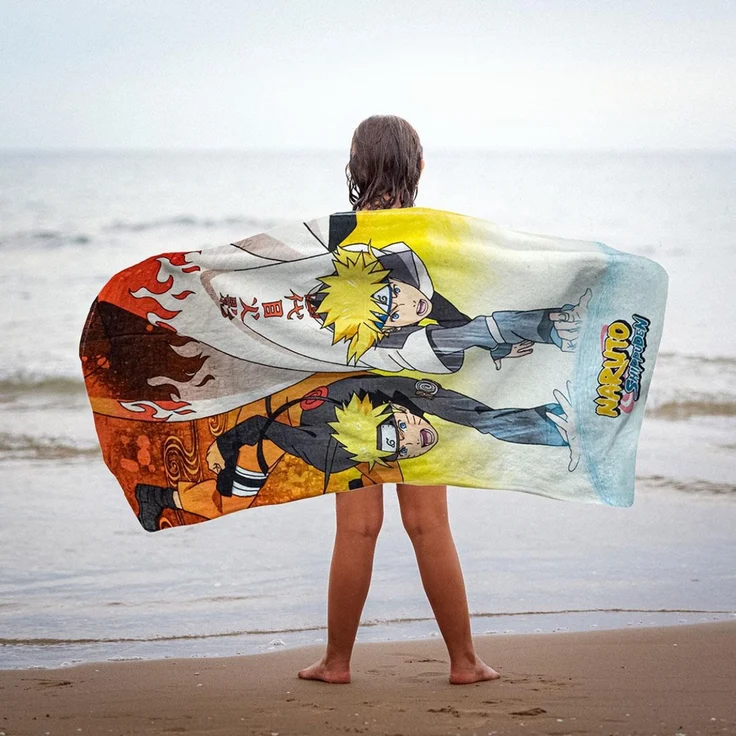 Naruto Badehandtuch aus 100% Baumwolle Strandtuch 70x140 cm – Bild 2